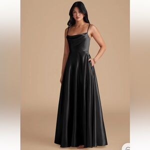 Azazie Elle in Metallic Satin